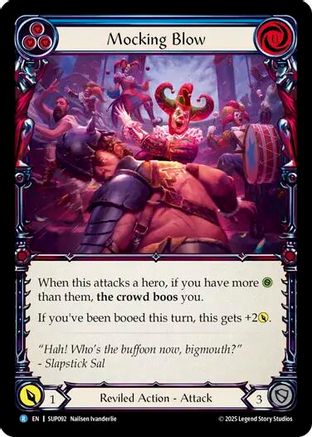 Mocking Blow (Blue) (SUP092) - Super Slam Rainbow Foil