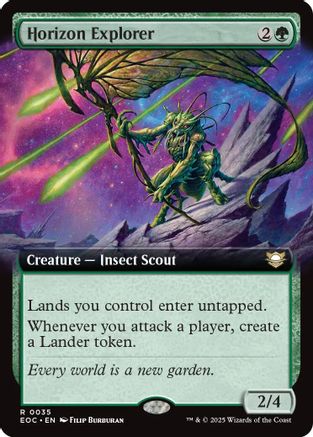 Horizon Explorer (Extended Art) (EOC-035) - Commander: Edge of Eternities
