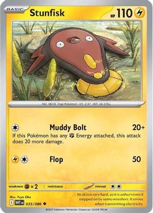 Stunfisk 035/086  SV White Flare - Uncommon