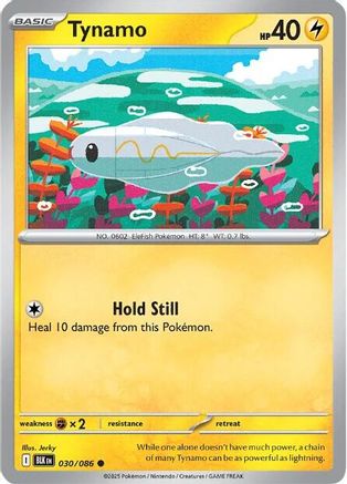 Tynamo 030/086  - Reverse Holofoil SV Black Bolt - Common