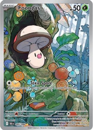 Foongus 095/086  - Holofoil SV Black Bolt - Illustration Rare