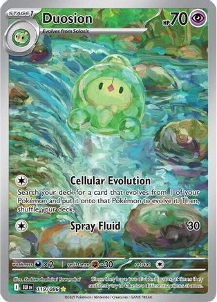 Duosion 119/086  - Holofoil SV Black Bolt - Illustration Rare