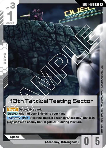 13th Tactical Testing Sector / Common / GD01