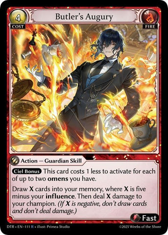 Butler's Augury / Rare / DTR
