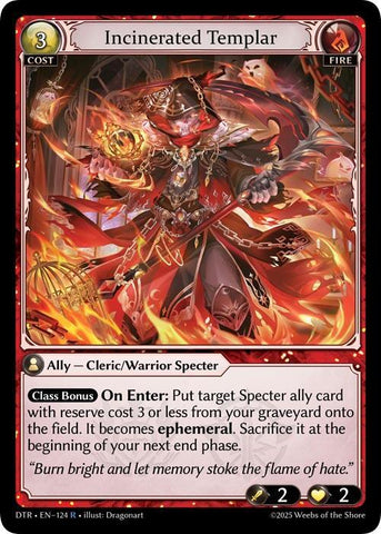 Incinerated Templar / Rare / DTR