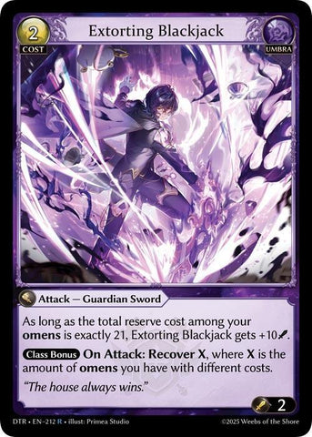 Extorting Blackjack / Rare / DTR