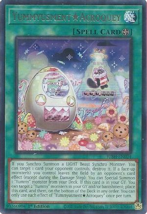 YummyusmentAcroquey (JUSH-EN024) - Justice Hunters 1st Edition