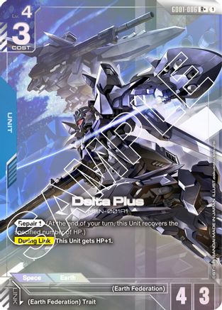 Delta Plus (R+) (GD01-006) - Newtype Rising Holofoil