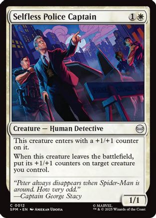 Selfless Police Captain (SPM-012) - Marvel's Spider-Man Foil