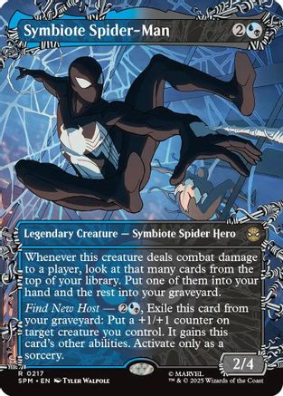 Symbiote Spider-Man (Borderless) (SPM-217) - Marvel's Spider-Man Foil
