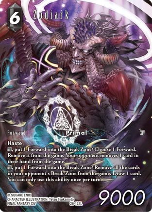 Zodiark (Full Art) (26-123L) - Gunslinger in the Abyss