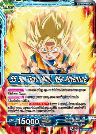 Son Goku (Mini) // SS Son Goku (Mini), New Adventure (PRISMATIC CLASH) Foil