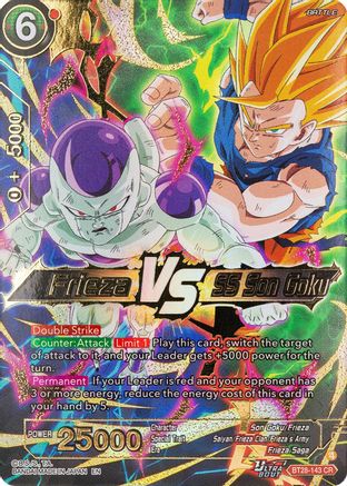 Frieza VS SS Son Goku (PRISMATIC CLASH) Foil