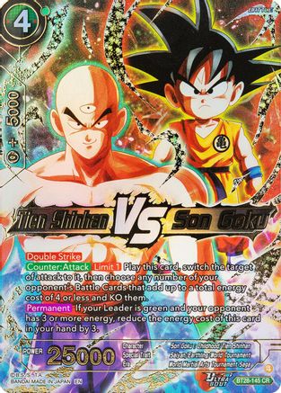 Tien Shinhan VS Son Goku (PRISMATIC CLASH) Foil