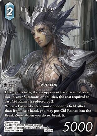 Cid Raines (Full Art) (26-031H) - Gunslinger in the Abyss