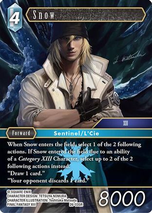Snow (26-035R) - Gunslinger in the Abyss Foil