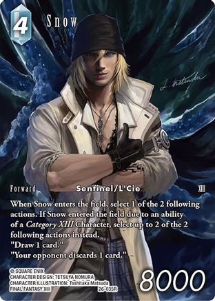 Snow (Full Art) (26-035R) - Gunslinger in the Abyss