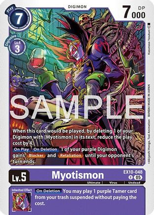 Myotismon (EX10-048) - Sinister Order Foil
