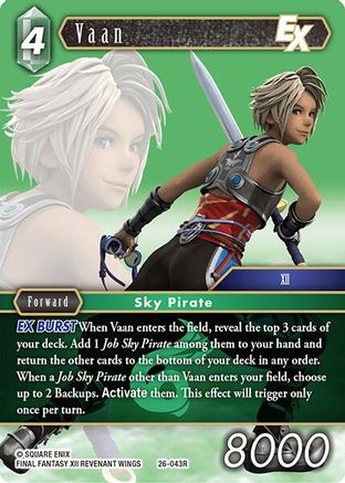 Vaan EX (26-043R) - Gunslinger in the Abyss Foil