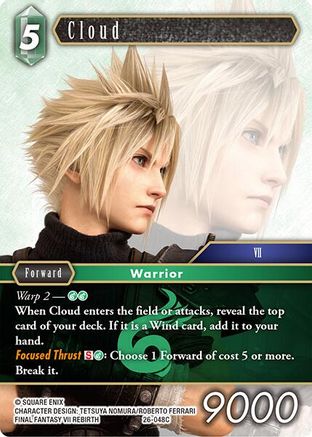 Cloud (26-048C) - Gunslinger in the Abyss Foil