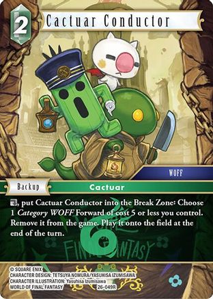 Cactuar Conductor (26-049R) - Gunslinger in the Abyss Foil