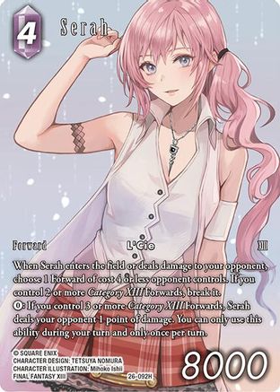 Serah (Full Art) (26-092H) - Gunslinger in the Abyss