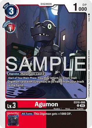 Agumon (EX10-006) - Sinister Order
