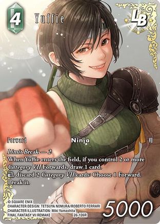 Yuffie LB (Full Art) (26-126R) - Gunslinger in the Abyss Foil