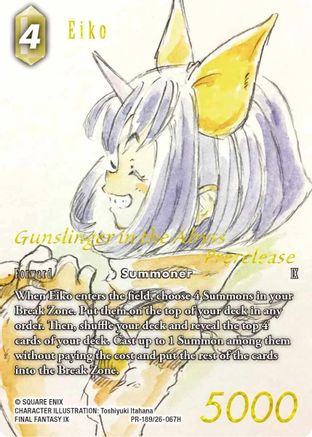 Eiko (Prerelease Promo) (PR-189/26-067H) - Gunslinger in the Abyss Foil