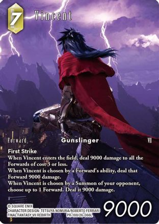 Vincent (Full Art) (PR-188/26-066L) - Gunslinger in the Abyss Foil