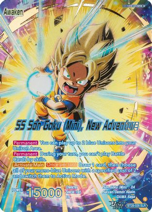 Son Goku (Mini) // SS Son Goku (Mini), New Adventure (SLR) (PRISMATIC CLASH) Foil