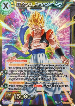 SS Gogeta, Transcendent Rage (PRISMATIC CLASH) Foil