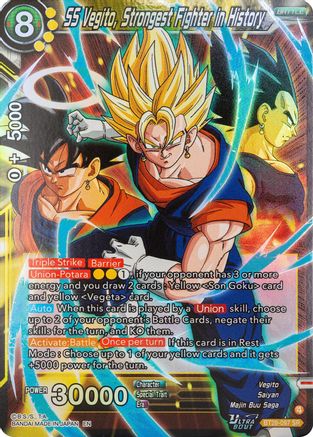 SS Vegito, Strongest Fighter in History (PRISMATIC CLASH) Foil