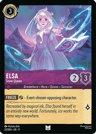 Elsa - Snow Queen (53/204) - Fabled Cold Foil