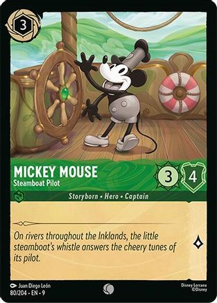 Mickey Mouse - Steamboat Pilot (80/204) - Fabled Cold Foil