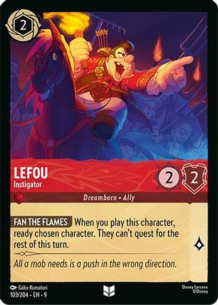 LeFou - Instigator (103/204) - Fabled Cold Foil