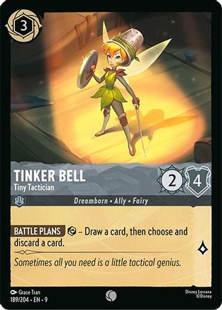 Tinker Bell - Tiny Tactician (189/204) - Fabled Cold Foil