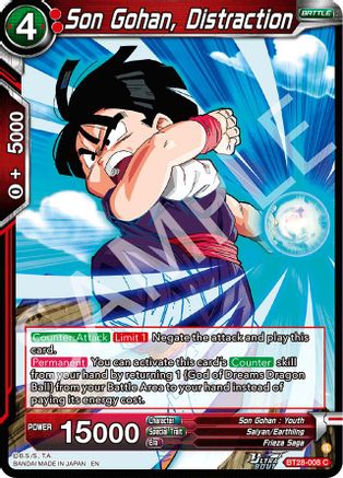 Son Gohan, Distraction (PRISMATIC CLASH) Foil