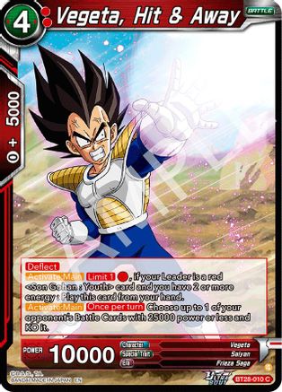 Vegeta, Hit & Away (PRISMATIC CLASH) Foil