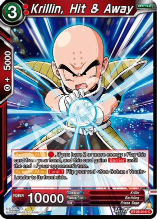 Krillin, Hit & Away (PRISMATIC CLASH) Foil