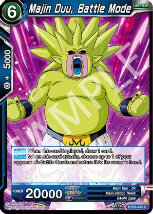 Majin Duu, Battle Mode (PRISMATIC CLASH) Foil