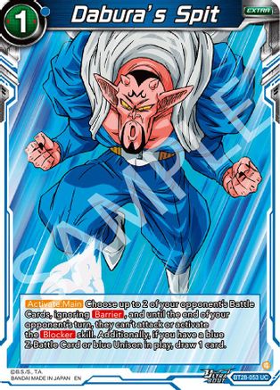 Dabura’s Spit (PRISMATIC CLASH) Foil