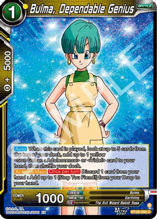 Bulma, Dependable Genius (PRISMATIC CLASH) Foil