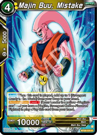 Majin Buu, Mistake (PRISMATIC CLASH) Foil