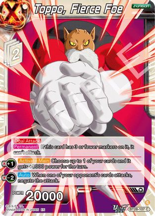 Toppo, Fierce Foe (PRISMATIC CLASH) Foil