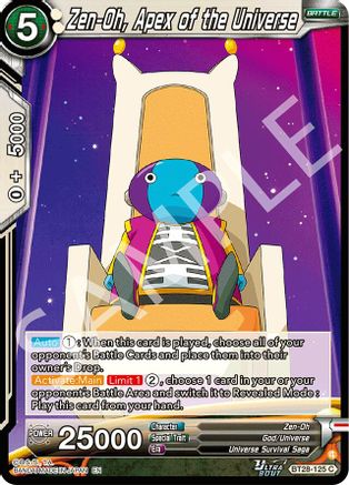 Zen-Oh, Apex of the Universe (PRISMATIC CLASH) Foil