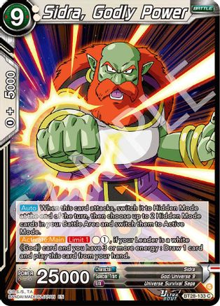 Sidra, Godly Power (PRISMATIC CLASH) Foil