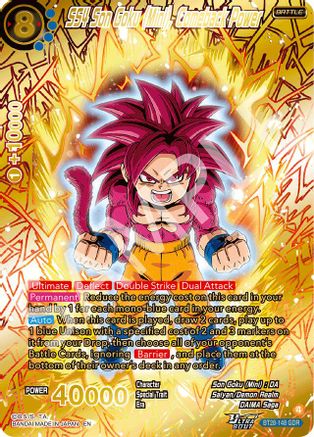 SS4 Son Goku (Mini), Comeback Power (GDR) (PRISMATIC CLASH) Foil