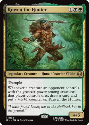Kraven the Hunter (SPM-133) - Marvel's Spider-Man Foil