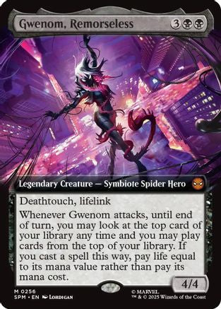 Gwenom, Remorseless (Extended Art) (SPM-256) - Marvel's Spider-Man Foil